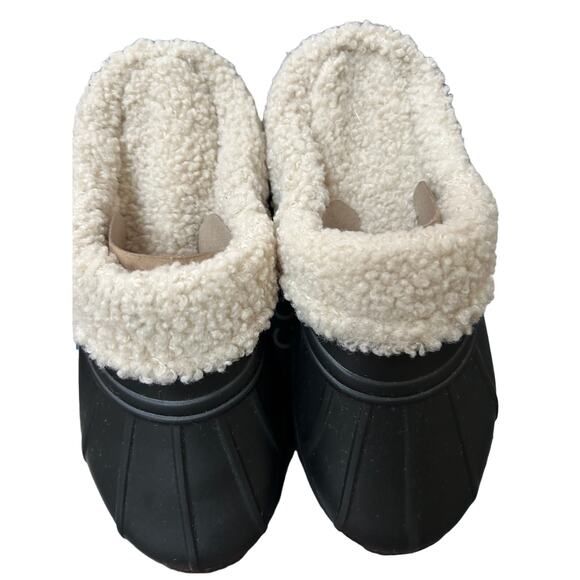 BASS OUTDOOR Women's Fleece-Lined Protective Slides - Cozy Comfort Sandals - Picture 5 of 7